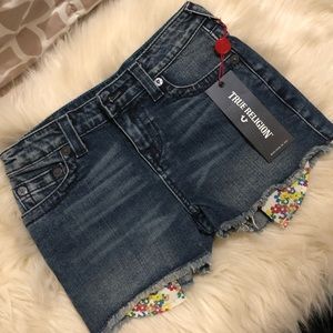 Girls True Religion shorts